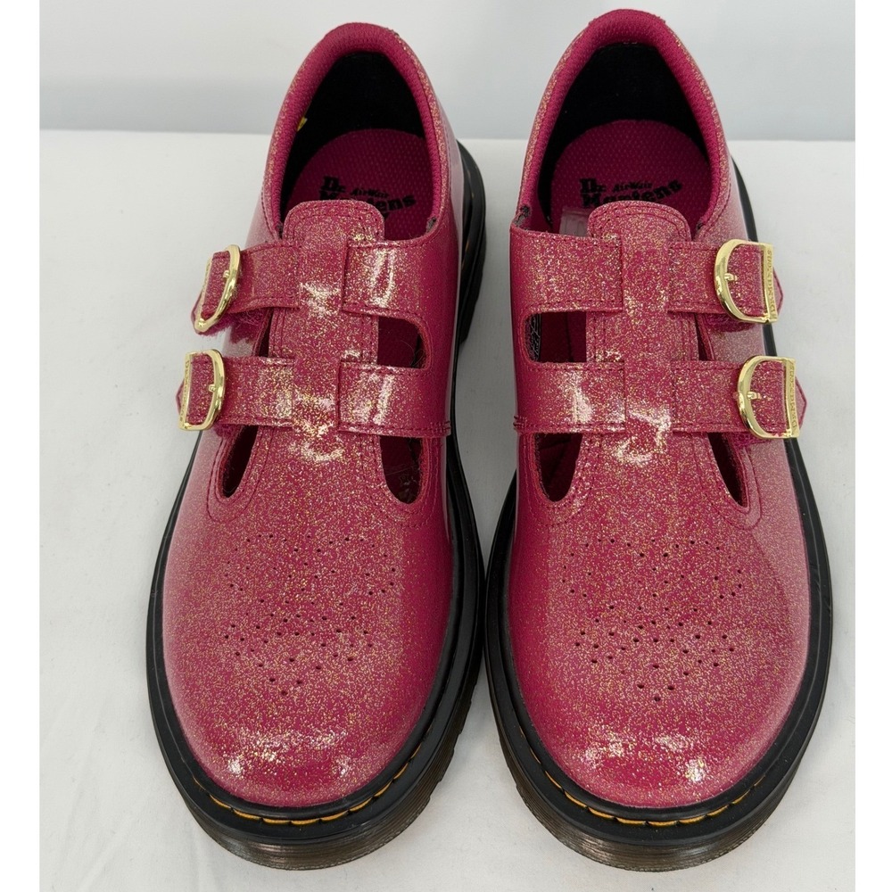 Dr. Martens 8065 Y Pink Glitter Mary Jane Double Strap Shoes 6 Whimsigoth 107-06 - Picture 5 of 16